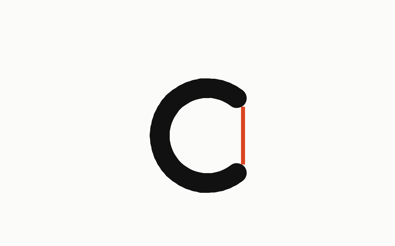 Aperture: a letter in Drew Slab Regular with the aperture marked in vermilion.